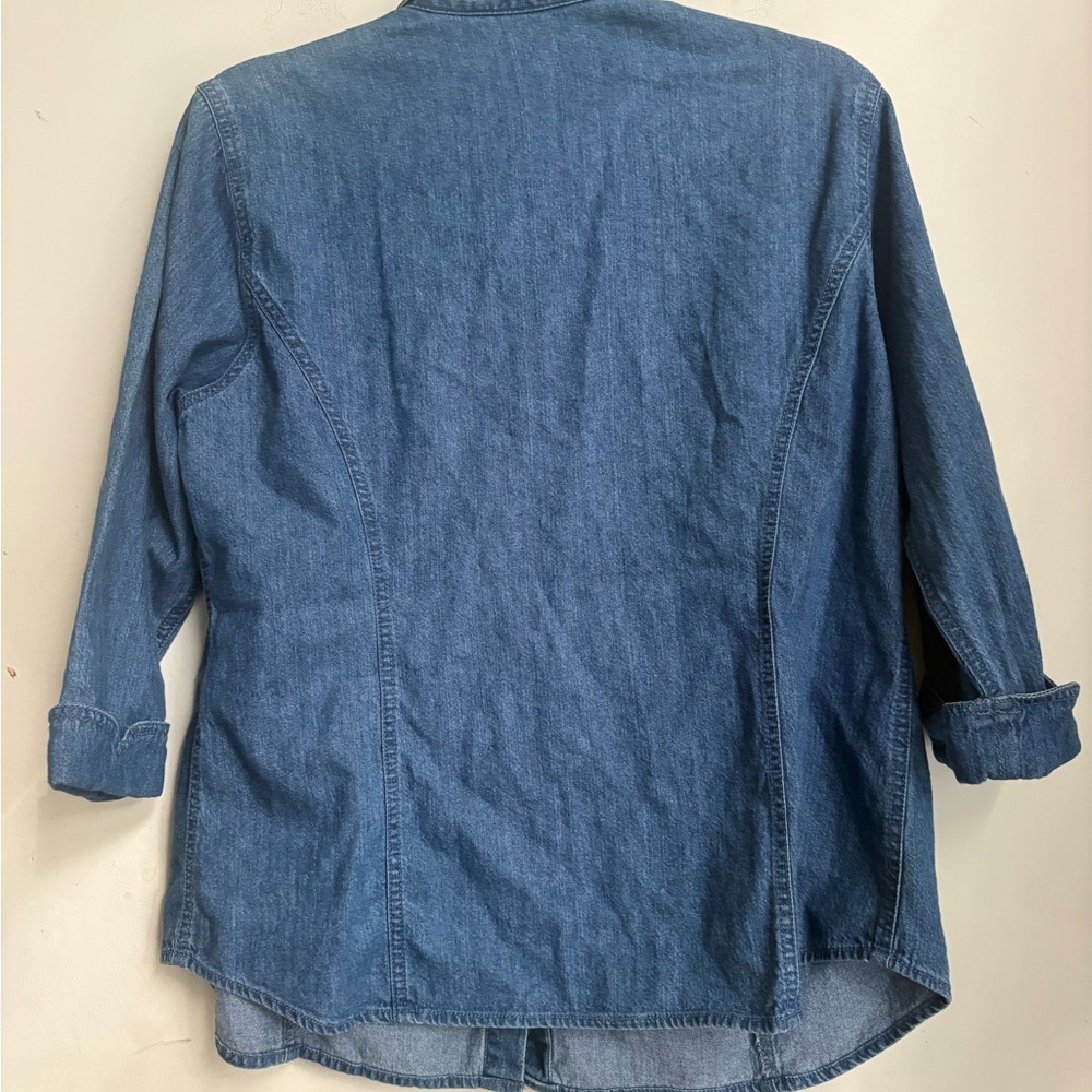 August Max Indigo Button-Down Shirt - image 6